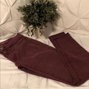 American Eagle mauve skinny legging SZ 2